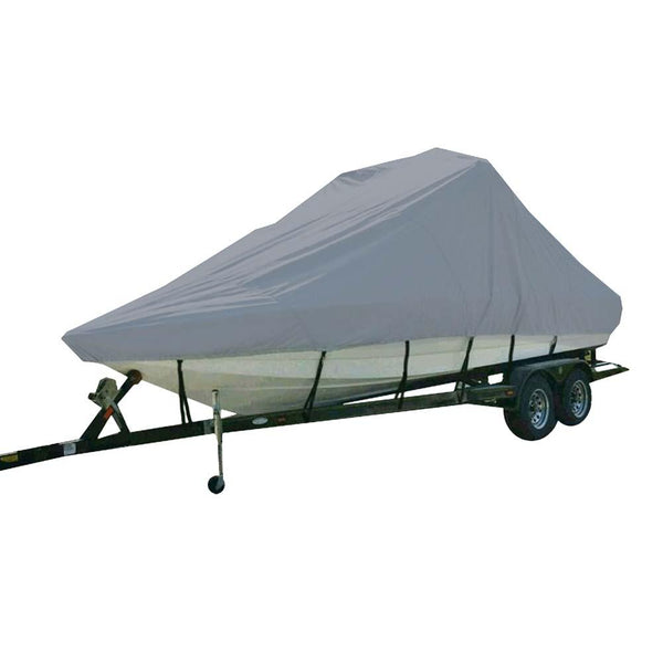 Carver Sun-DURA Specialty Boat Cover f/21.5 Inboard Tournament Ski Boats w/Tower  Swim Platform - Grey [81121S-11] - Essenbay Marine