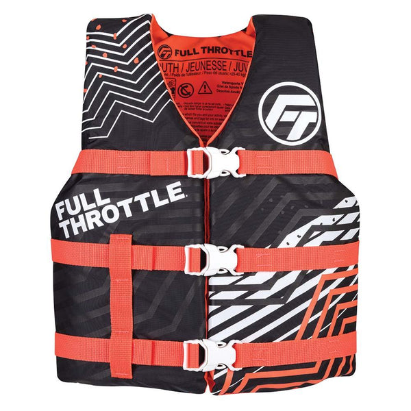 Full Throttle Youth Nylon Life Jacket - Pink/Black [112200-105-002-22] - Essenbay Marine
