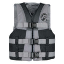 Full Throttle Teen Nylon Life Jacket - Grey/Black [112200-701-010-22] - Essenbay Marine