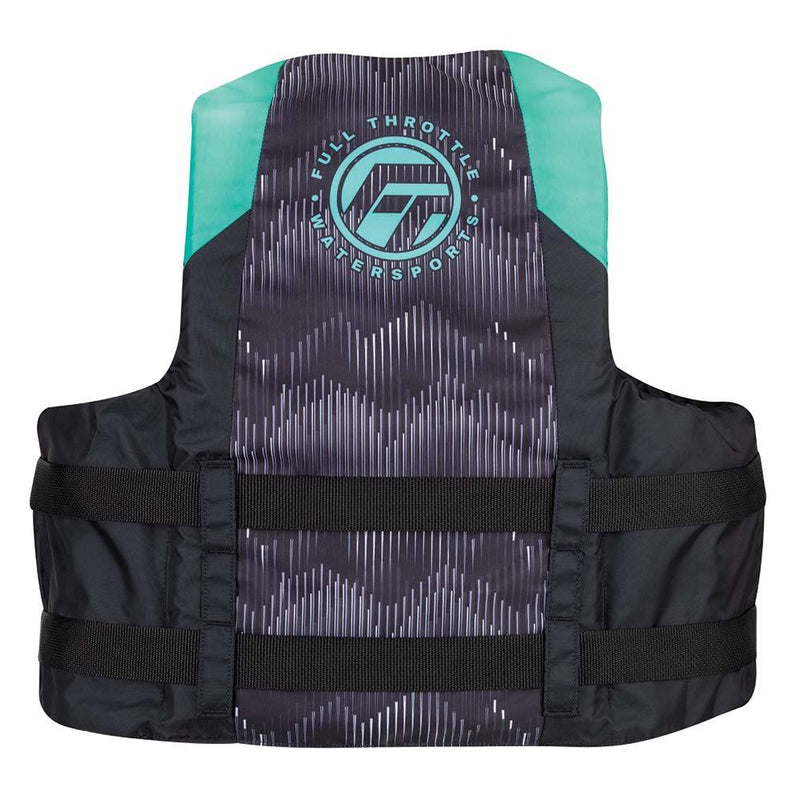 Full Throttle Adult Nylon Life Jacket - L/XL - Aqua/Black [112200-505-050-22] - Essenbay Marine