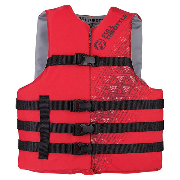 Full Throttle Adult Universal Ski Life Jacket - Red [112000-100-004-22] - Essenbay Marine