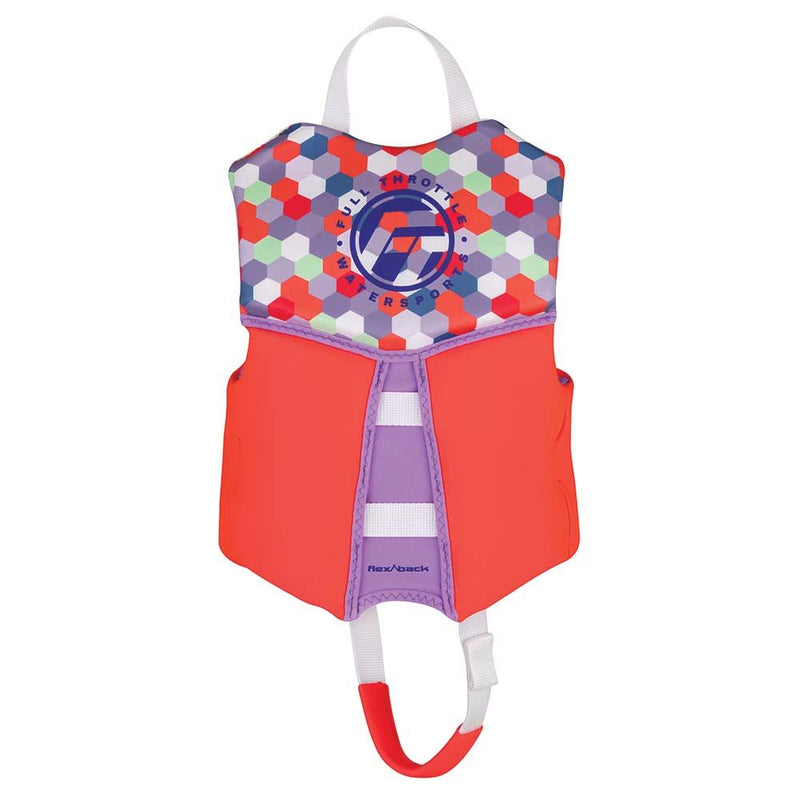 Full Throttle Child Rapid-Dry Flex-Back Life Jacket - Pink [142500-105-001-22] - Essenbay Marine