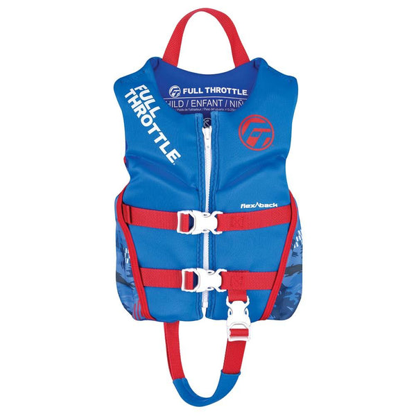Full Throttle Child Rapid-Dry Flex-Back Life Jacket - Blue [142500-500-001-22] - Essenbay Marine