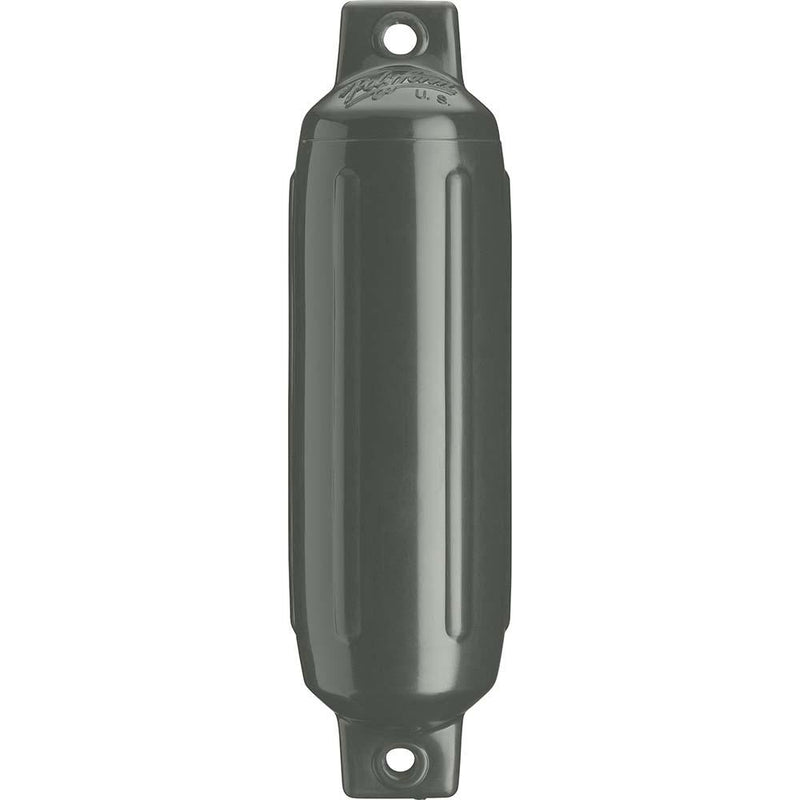 Polyform G-1 Twin Eye Fender 3.5" x 12.8" - Graphite [G-1-GRAPHITE] - Essenbay Marine