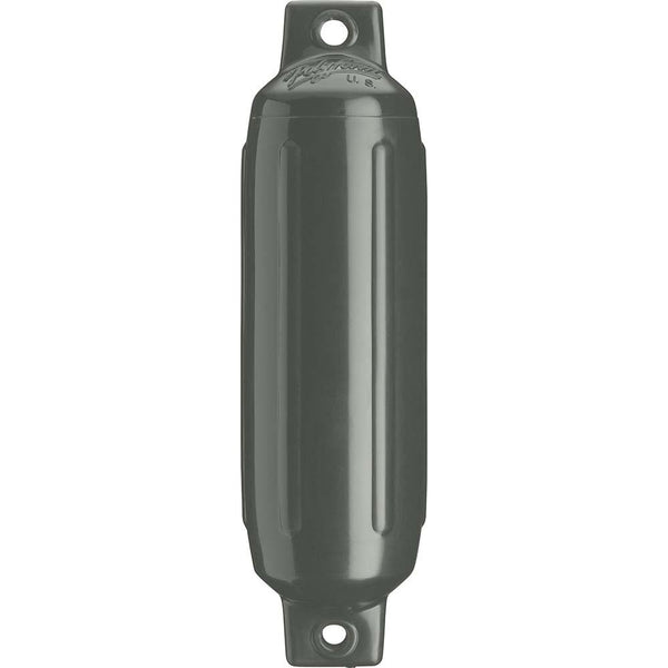 Polyform G-5 Twin Eye Fender 8.8" x 26.8" - Graphite [G-5-GRAPHITE] - Essenbay Marine