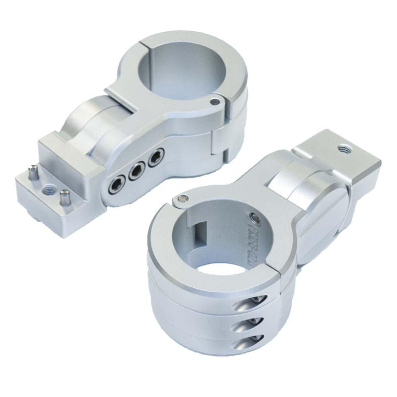 PTM Edge Board Rack Mounts - 2.5" Pipe Clamp - Silver [P13198-2500TEBCL] - Essenbay Marine