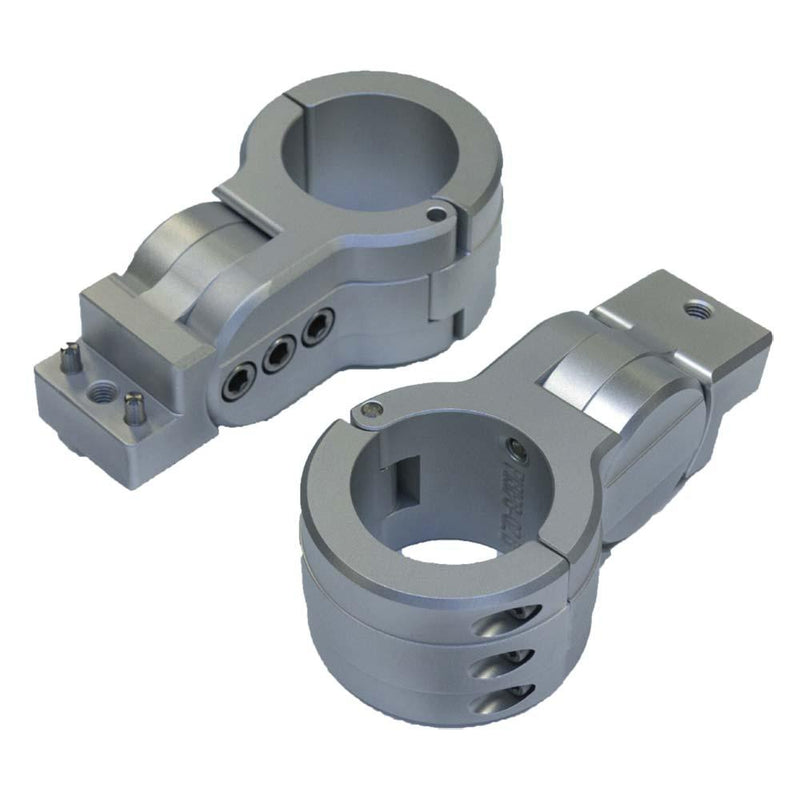 PTM Edge Board Rack Mounts - 2.5" Pipe Clamp - Titanium Grey [P13198-2500TEBGR] - Essenbay Marine