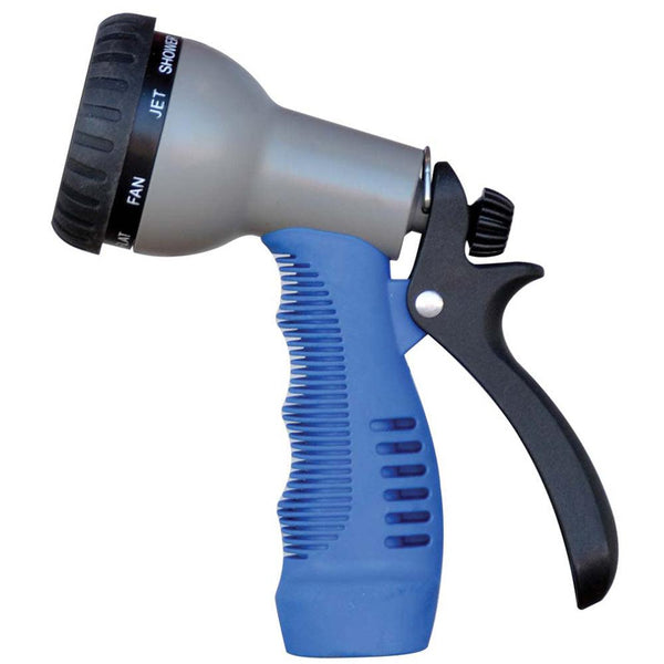 HoseCoil Rubber Tip Nozzle w/9 Pattern Adjustable Spray Head  Comfort Grip [WN515] - Essenbay Marine