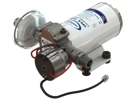 Marco® UP6/E 12/24V Electronic Water Pressure Pump, 6.9 GPM, 1/2 in. NPT, 6.6 ft. Self-Priming - Essenbay Marine