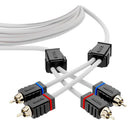 DS18 Marine Tinned OFC RCA Cable - 6 [MOFCR-6FT] - Essenbay Marine