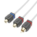 DS18 Marine Tinned OFC RCA Cable - 2 Female to 1 Male [MOFCR-2F1M] - Essenbay Marine