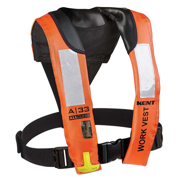 Kent A-33 All Clear Auto Inflatable Work Vest [134402-200-004-21] - Essenbay Marine