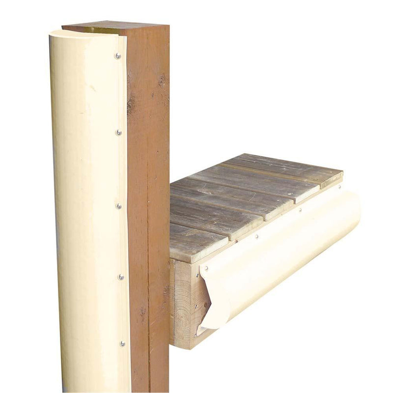 Dock Edge Piling Bumper - One End Capped - 6 - Beige [1020SF] - Essenbay Marine