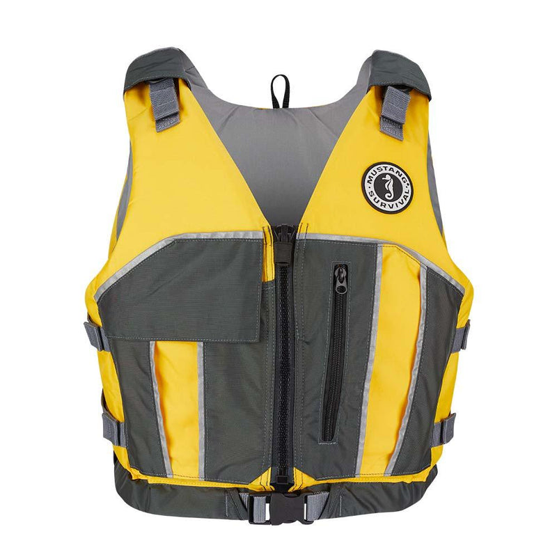 Mustang Reflex Foam Vest - Yellow/Grey - XS/Small [MV7020-222-XS/S-216] - Essenbay Marine