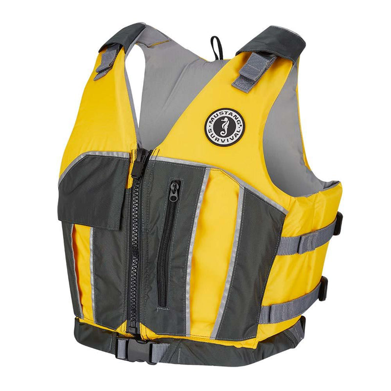 Mustang Reflex Foam Vest - Yellow/Grey - XS/Small [MV7020-222-XS/S-216] - Essenbay Marine