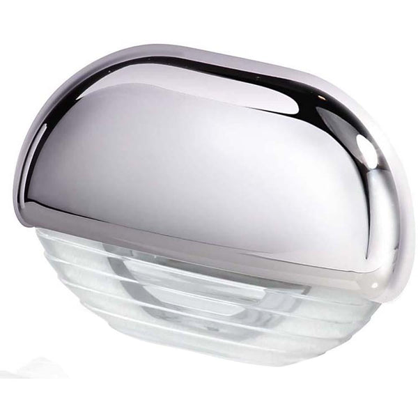 Hella Marine White LED Easy Fit Step Lamp w/Chrome Cap [958126001] - Essenbay Marine