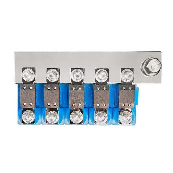 Victron Busbar to Connect 5 Mega Fuse Holders - Busbar Only Fuse Holders Sold Separately [CIP100400060] - Essenbay Marine
