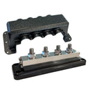 Victron Busbar 600A 4P  Cover 4X 3/8" Plus 4X M8 Terminals [VBB160040010] - Essenbay Marine