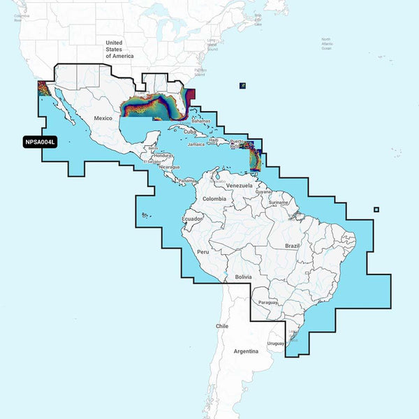 Navionics Platinum+ NPSA004L - Mexico, Caribbean to Brazil [010-C1364-40] - Essenbay Marine