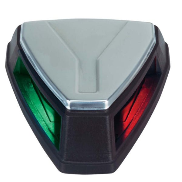Perko 12V LED Bi-Color Navigation Light - Black/Stainless Steel [0655001BLS] - Essenbay Marine
