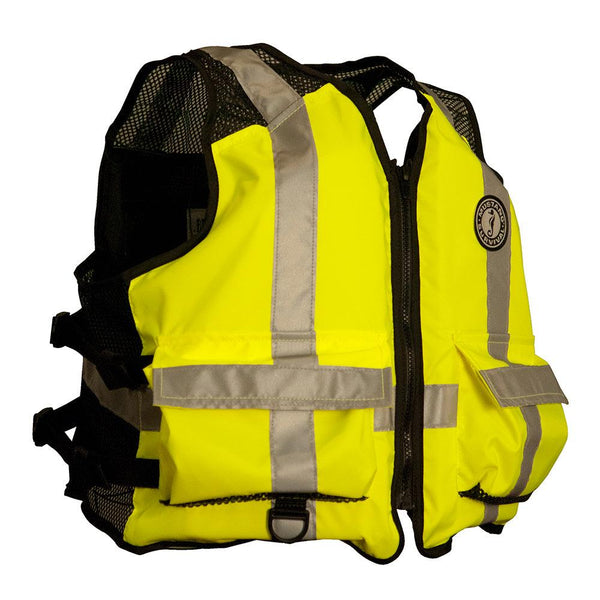 Mustang High Visibility Industrial Mesh Vest - 4XL/5XL [MV1254T3-239-4XL/5XL-216] - Essenbay Marine