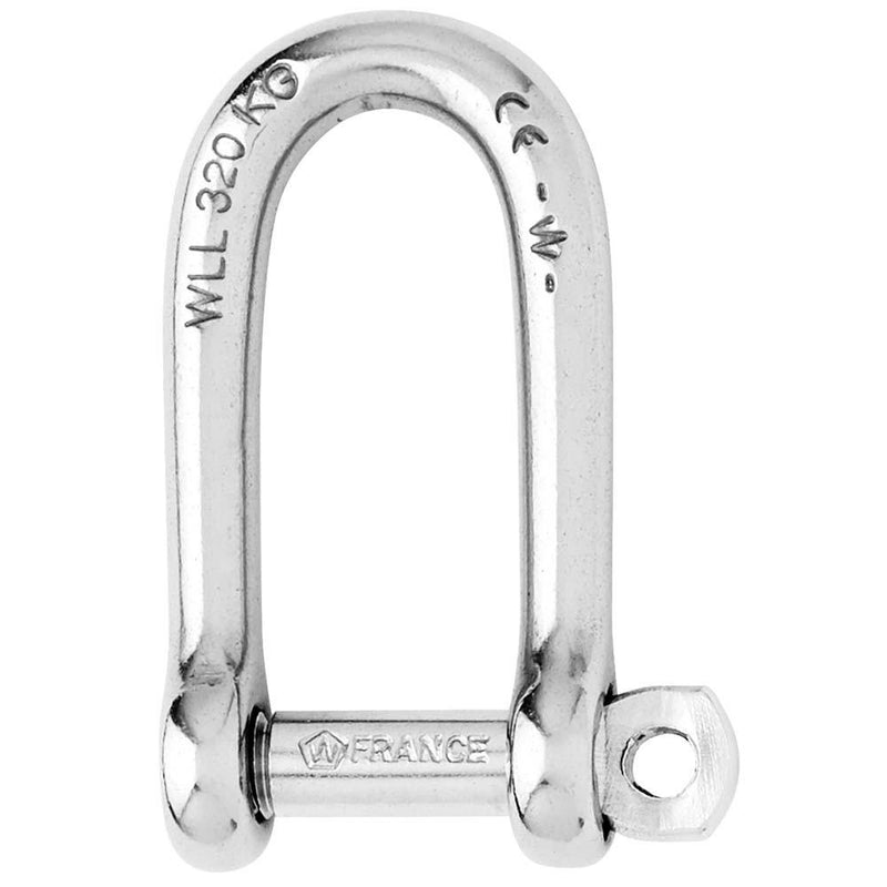 Wichard Self-Locking Long D Shackle - Diameter 6mm - 1/4" [01213] - Essenbay Marine