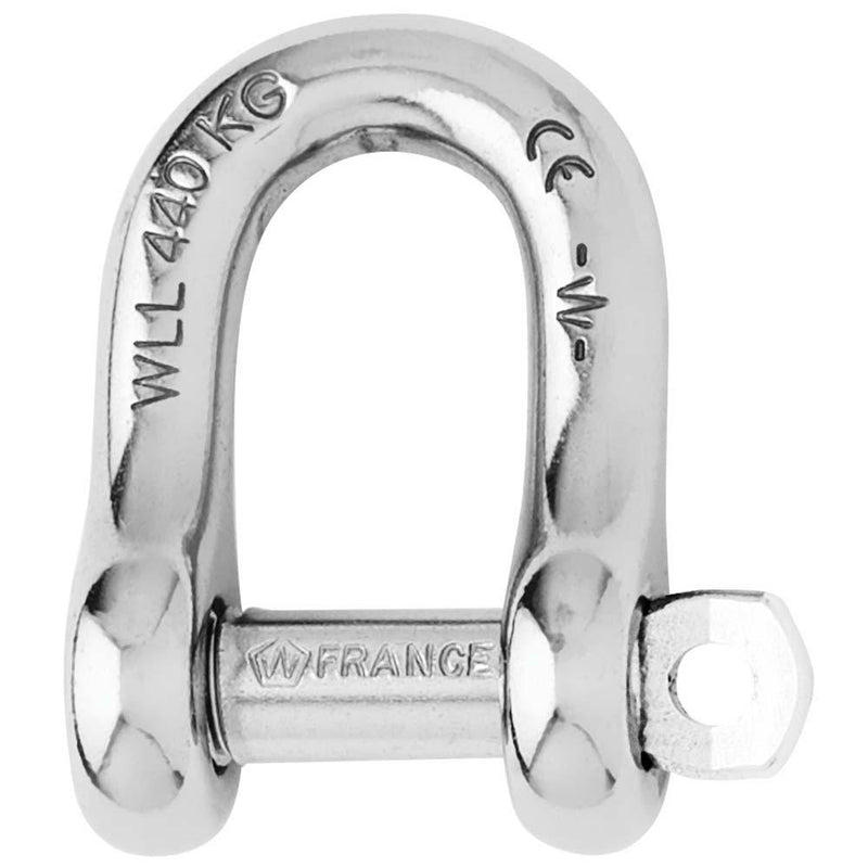 Wichard Captive Pin D Shackle - Diameter 6mm - 1/4" [01403] - Essenbay Marine