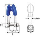 Wichard Thimble Shackle - Captive Pin - Diameter 10mm - 13/32" [01495] - Essenbay Marine