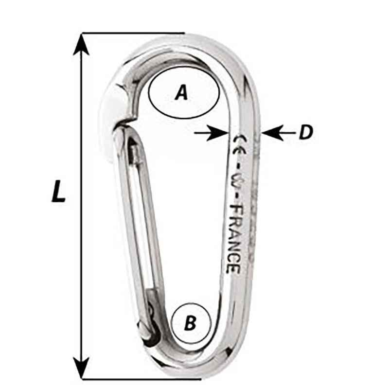 Wichard Symmetric Carbin Hook Without Eye - Length 120mm - 15/32" [02337] - Essenbay Marine
