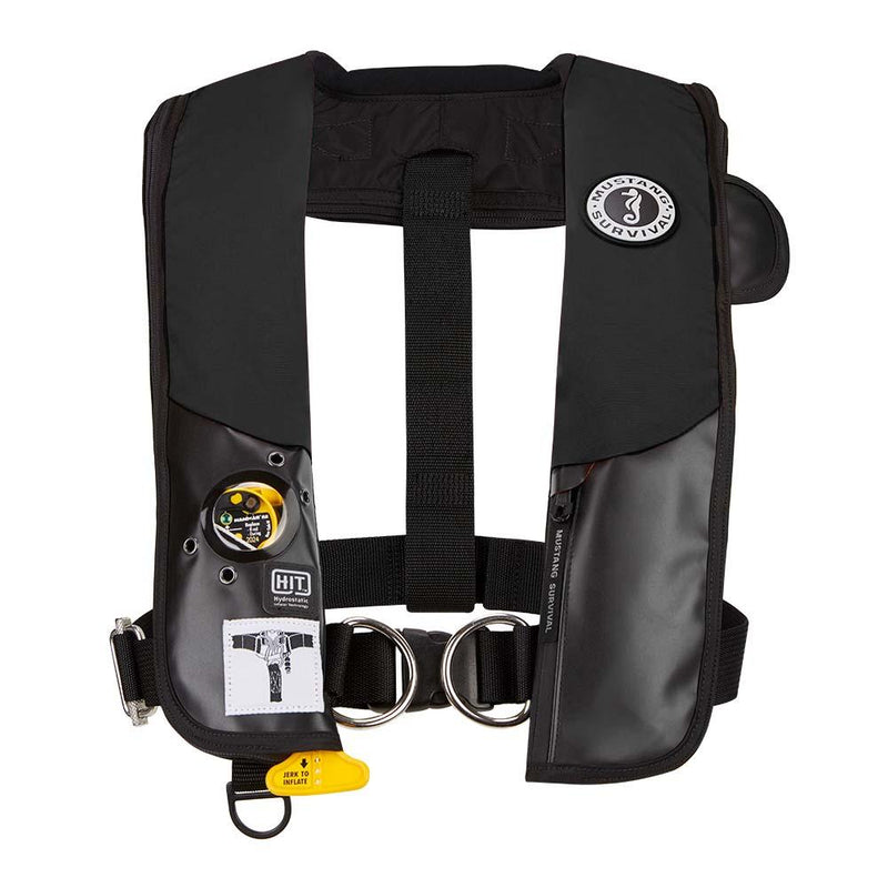 Mustang HIT Hydrostatic Inflatable PFD w/Sailing Harness - Black - Automatic/Manual [MD318402-13-0-202] - Essenbay Marine