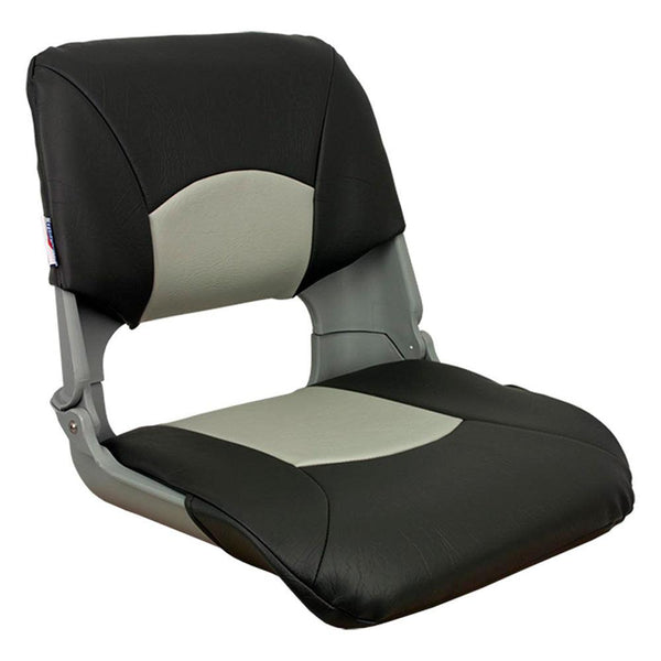 Springfield Skipper Standard Seat Fold Down - Black/Charcoal [1061017-BLK] - Essenbay Marine