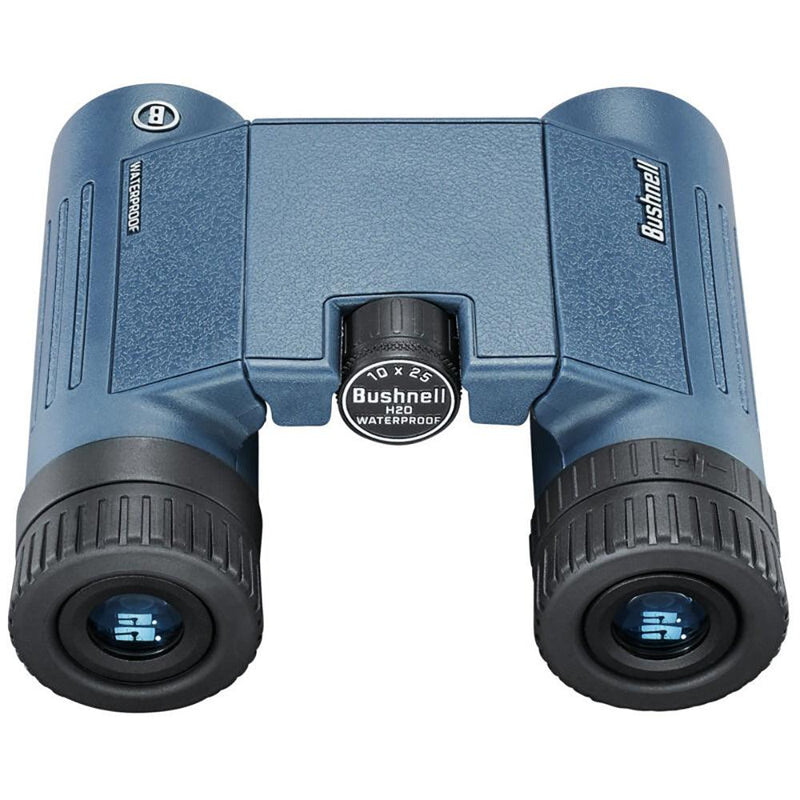 Bushnell 10x25mm H2O Binocular - Dark Blue Roof WP/FP Twist Up Eyecups [130105R] - Essenbay Marine