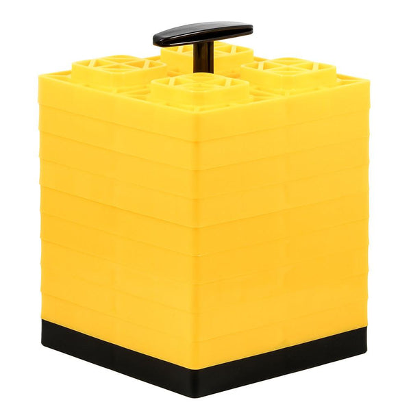 Camco FasTen Leveling Blocks w/T-Handle - 2x2 - Yellow *10-Pack [44512] - Essenbay Marine