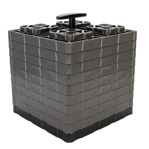 Camco FasTen Leveling Blocks XL w/T-Handle - 2x2 - Grey *10-Pack [44527] - Essenbay Marine