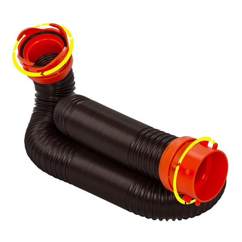 Camco RhinoFLEX 10 Sewer Hose Extension w/Swivel Bayonet  Lug [39764] - Essenbay Marine