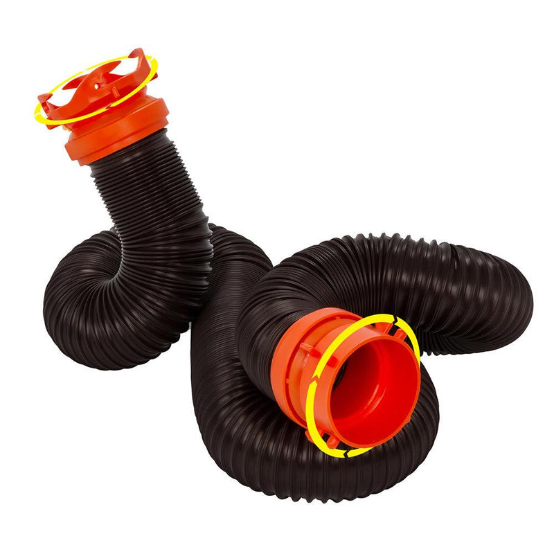 Camco RhinoFLEX 10 Sewer Hose Extension w/Swivel Bayonet  Lug [39764] - Essenbay Marine