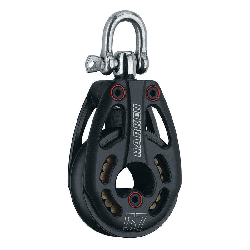 Harken 57mm Aluminum Low Load Black Magic Block w/Swivel [3226] - Essenbay Marine