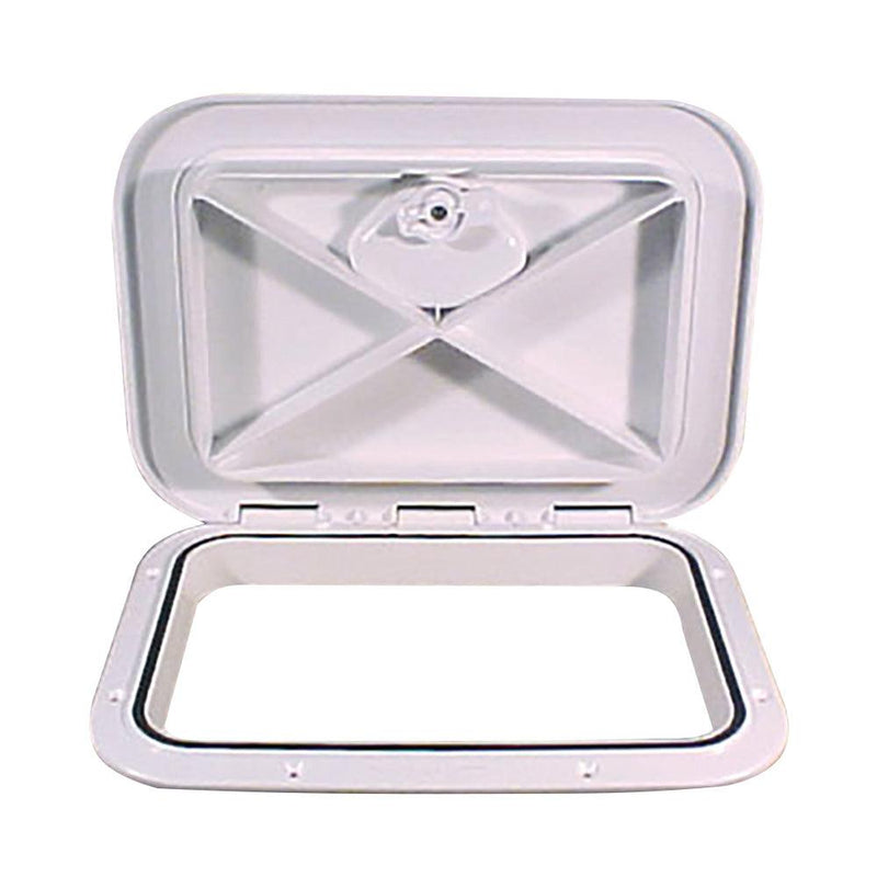 Beckson 11" x 15" Flush Hatch White - ASA Material - Acrylonitrile Styrene Acrylate [HT1115AW] - Essenbay Marine