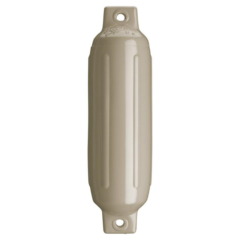 Polyform G-1 Twin Eye Fender 3.5" x 12.8" - Sand [G-1-SANDWO] - Essenbay Marine