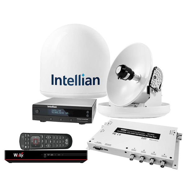 Intellian i2 US System w/DISH/Bell MIM-2 (w/3M RG6 Cable) 15M RG6 Cable  DISH HD Wally Receiver [B4-209DNSB2] - Essenbay Marine