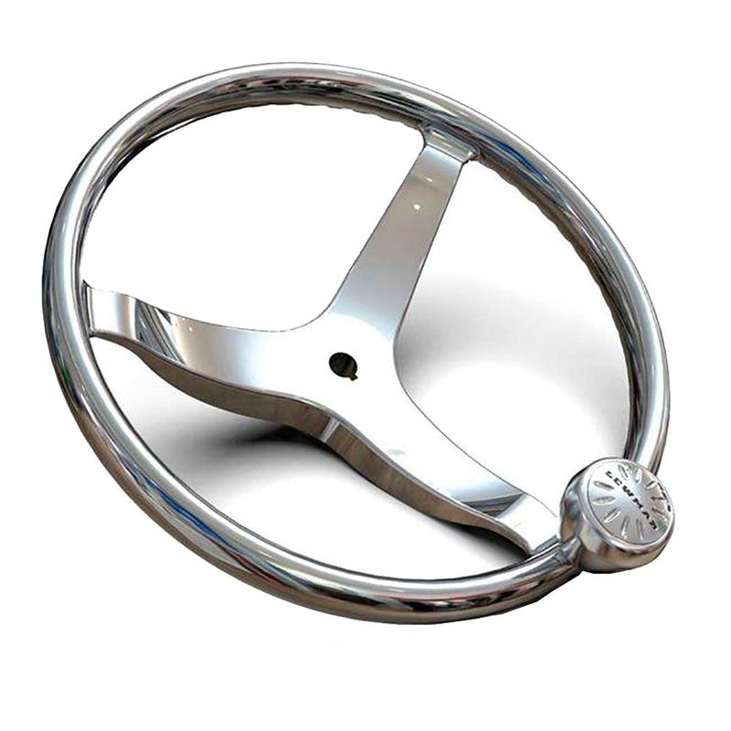 Lewmar 3 Spoke 13.5" Steering Wheel w/Power-Grip Knob [89700820] - Essenbay Marine