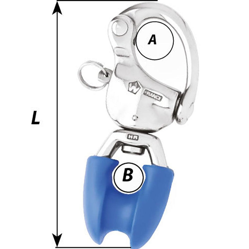 Wichard HR Snap Shackle w/Thimble Eye - Length 3-3/4" [02493] - Essenbay Marine