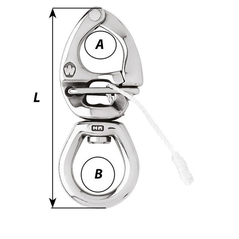 Wichard HR Quick Release Snap Shackle w/Large Bail - Length 4-3/4" [02776] - Essenbay Marine