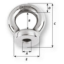 Wichard 1/4 Eye Nut - 1/2" Diameter [06331] - Essenbay Marine
