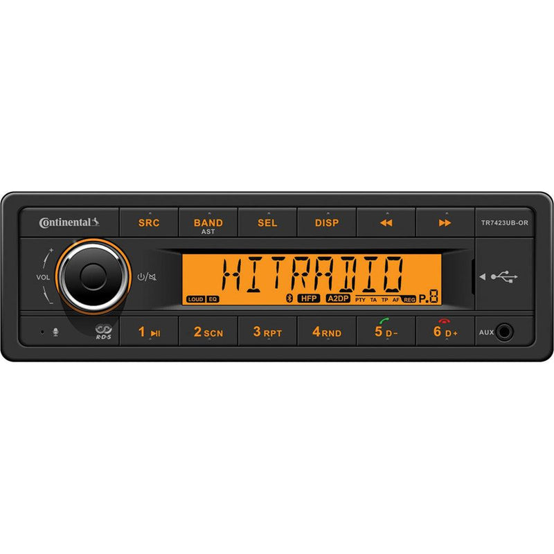 Continental Stereo w/AM/FM/BT/USB - 24V [TR7423UB-OR] - Essenbay Marine