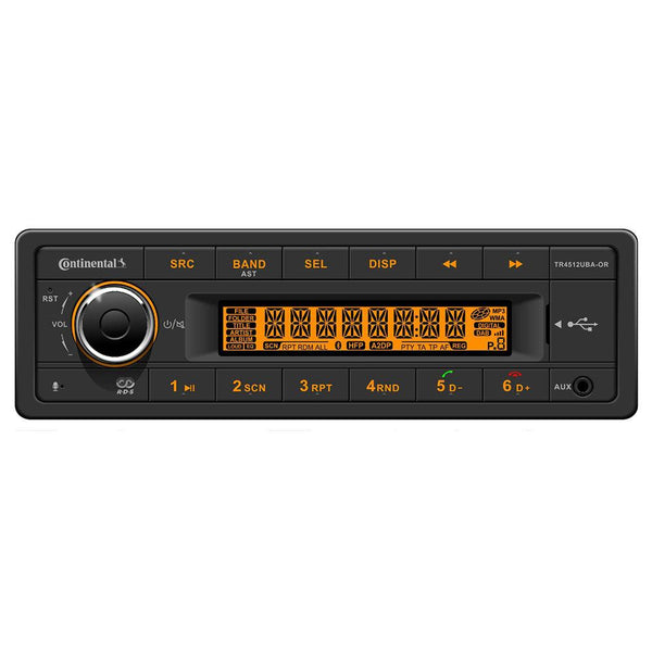 Continental Stereo w/AM/FM/BT/USB/PA System Capable - 12V [TR4512UBA-OR] - Essenbay Marine