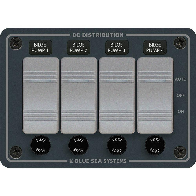Blue Sea 8666 Contura 4 Bilge Pump Control Panel [8666] - Essenbay Marine