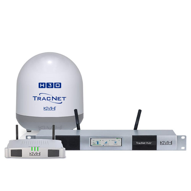 KVH TracNet H30 Ku-Band Antenna w/TracNet Hub [01-0432-11] - Essenbay Marine