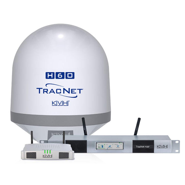 KVH TracNet H60 Ku-Band Antenna w/TracNet Hub [01-0436-11] - Essenbay Marine