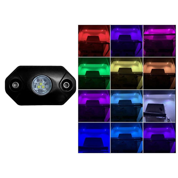 Black Oak Rock Accent Light - RGB - Black Housing [RL-RGB] - Essenbay Marine